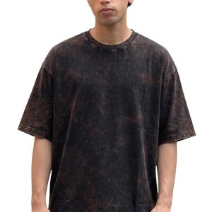 HOME boffi ... 100% cotton oversized t shirt unisex drop shoulder dye washed street look